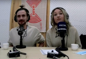 Елизавета Михайлова и Дмитрий Тарбеев на радио 