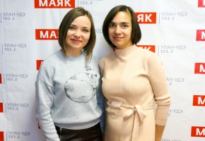 Лариса Золотухина и Кристина Войцеховская на радио «Маяк»
