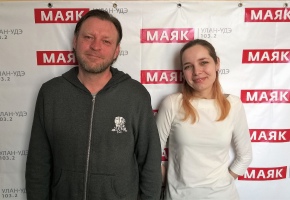 Мария Зелинская и Вячеслав Дурненков на радио «Маяк»